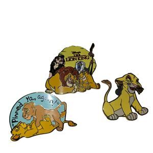 The Lion King Disney Pin Lot 2002 Simba 2008 Family And Nala Pinned Ya Again‎